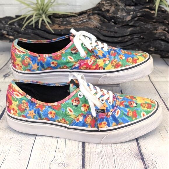 RARE!! VANS x Nintendo 'Super Mario Bros.' Tie-Dye Sneakers - Picture 4 of 11